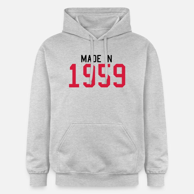 1959 - Sweat à capuche Softstyle® Gildan Unisexe - gris clair chiné