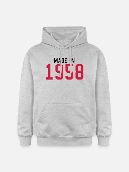 1958 - Gildan Unisex Softstyle® Midweight Hoodie - Hellgrau meliert