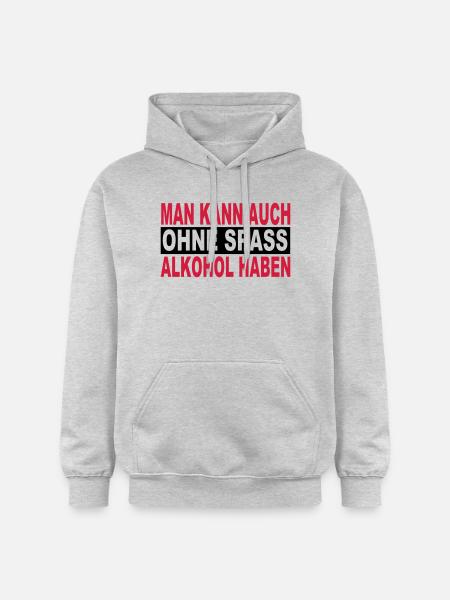 Alcool - Sweat à capuche Softstyle® Gildan Unisexe - gris clair chiné