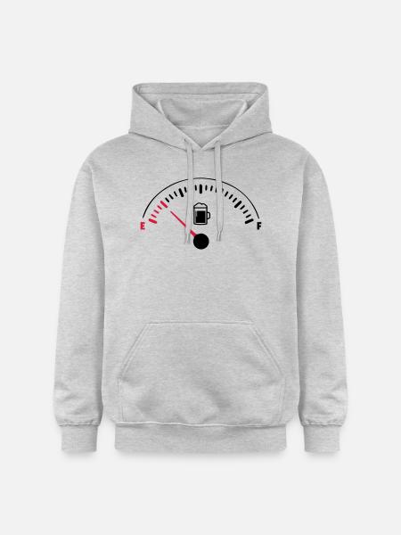 BEER EMPTY - Gildan Unisex Softstyle® Midweight Hoodie - Hellgrau meliert