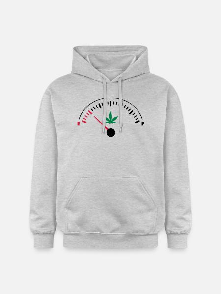 EMPTY Ganja - Gildan Unisex Softstyle® Midweight Hoodie - Hellgrau meliert