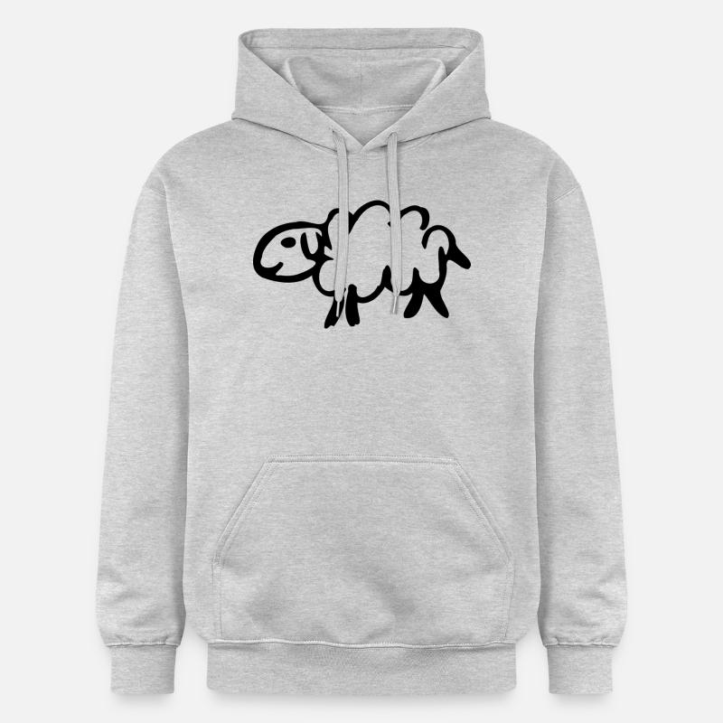 Moutons Shirts - Sweat à capuche Softstyle® Gildan Unisexe - gris clair chiné