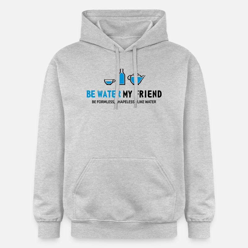 be water - Gildan Unisex Softstyle® Midweight Hoodie - Hellgrau meliert