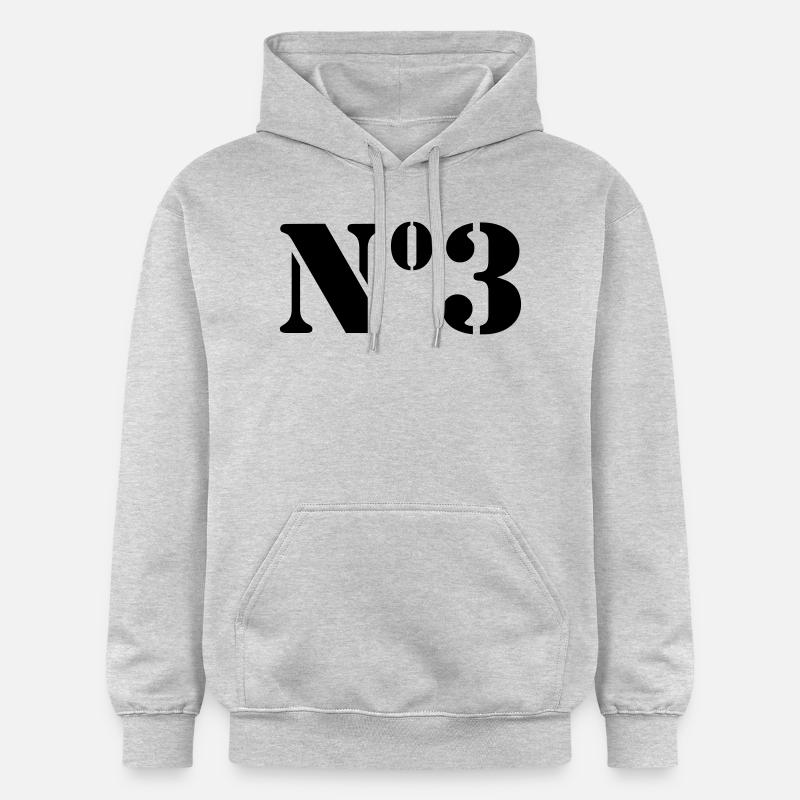 Point 3 // no3 - Sweat à capuche Softstyle® Gildan Unisexe - gris clair chiné