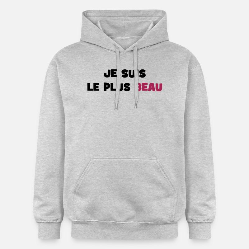 Je suis le plus beau - Sweat à capuche Softstyle® Gildan Unisexe - gris clair chiné