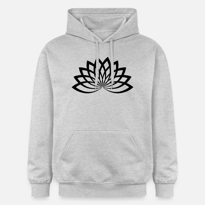 lotus - Sweat à capuche Softstyle® Gildan Unisexe - gris clair chiné