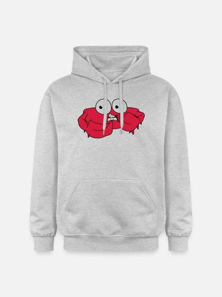 crabe - Sweat à capuche Softstyle® Gildan Unisexe - gris clair chiné