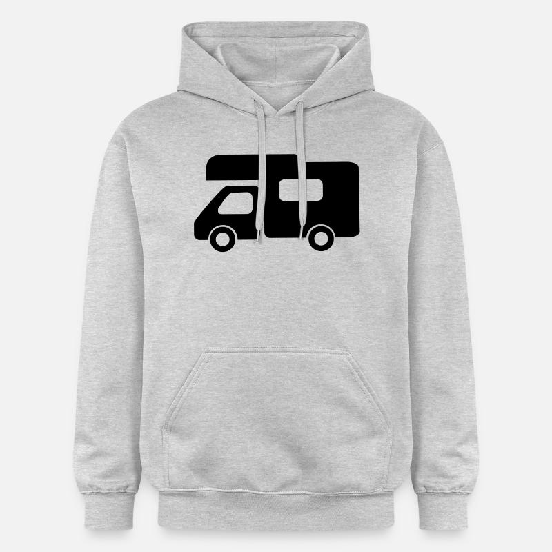 camping-car - Sweat à capuche Softstyle® Gildan Unisexe - gris clair chiné