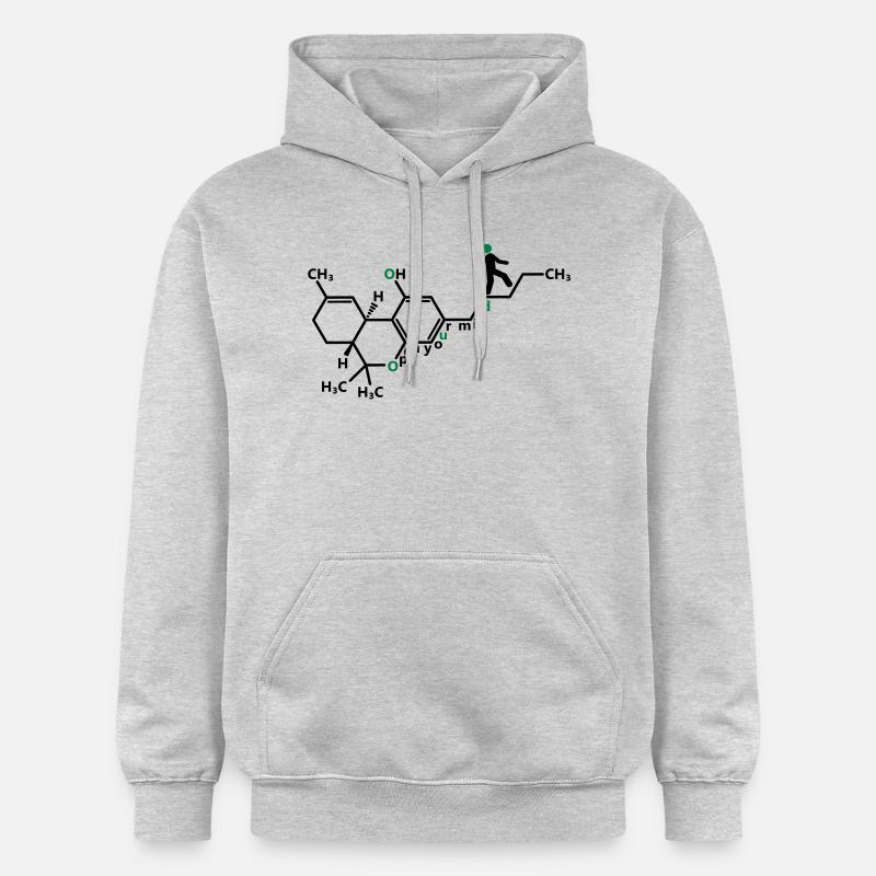 THC - Sweat à capuche Softstyle® Gildan Unisexe - gris clair chiné