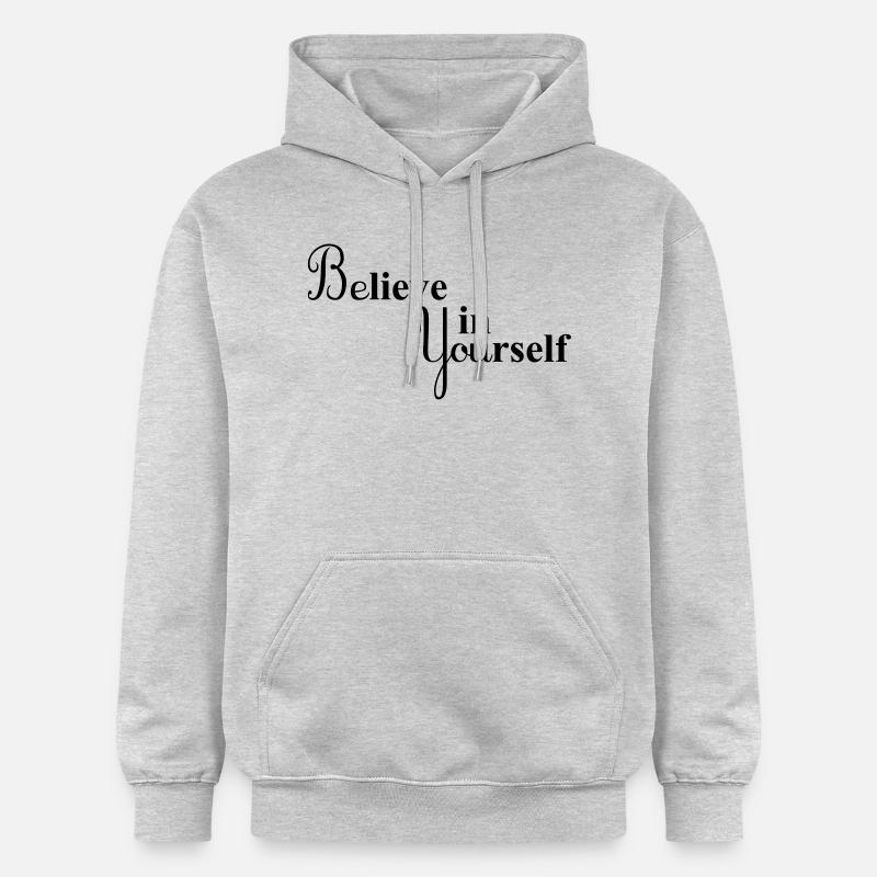 Croyez en vous-même - Sweat à capuche Softstyle® Gildan Unisexe - gris clair chiné