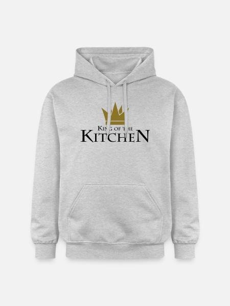 King Of The Kitchen - Gildan Unisex Softstyle® Midweight Hoodie - light heather grey