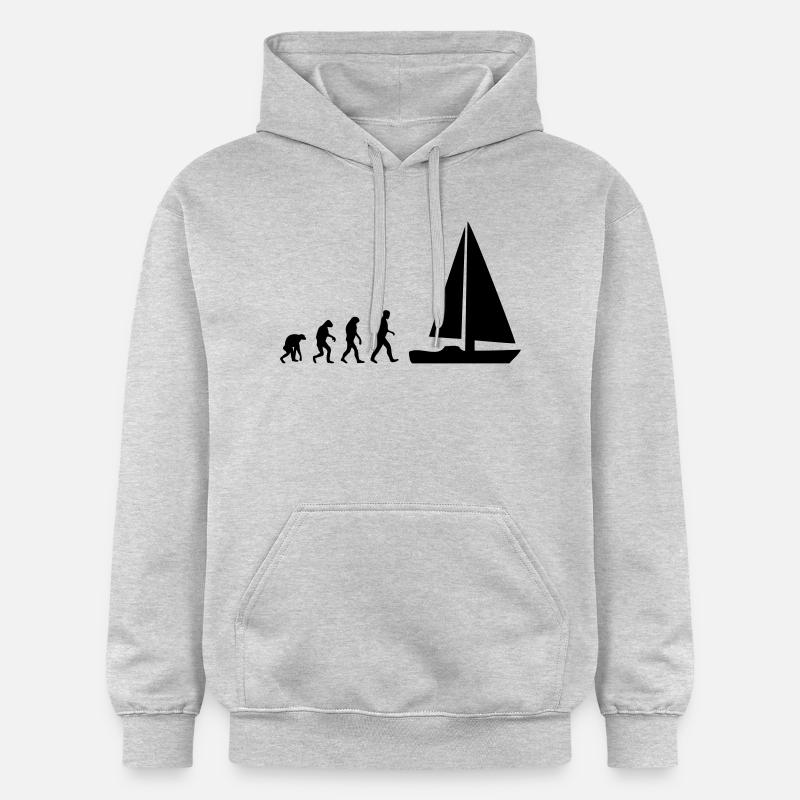 segelboot evolution - Gildan Unisex Softstyle® Midweight Hoodie - Hellgrau meliert