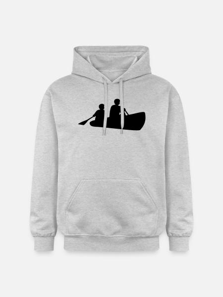 canoe canoeing - Gildan Unisex Softstyle® Midweight Hoodie - light heather grey