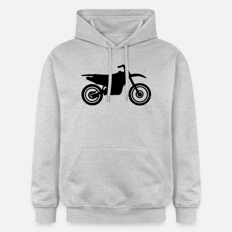 Motocross - Sweat à capuche Softstyle® Gildan Unisexe - gris clair chiné