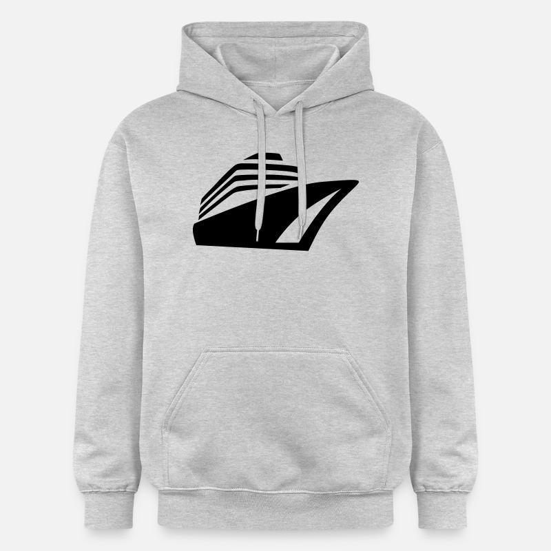 Bateau - Sweat à capuche Softstyle® Gildan Unisexe - gris clair chiné