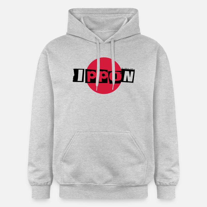 ippon - Sweat à capuche Softstyle® Gildan Unisexe - gris clair chiné