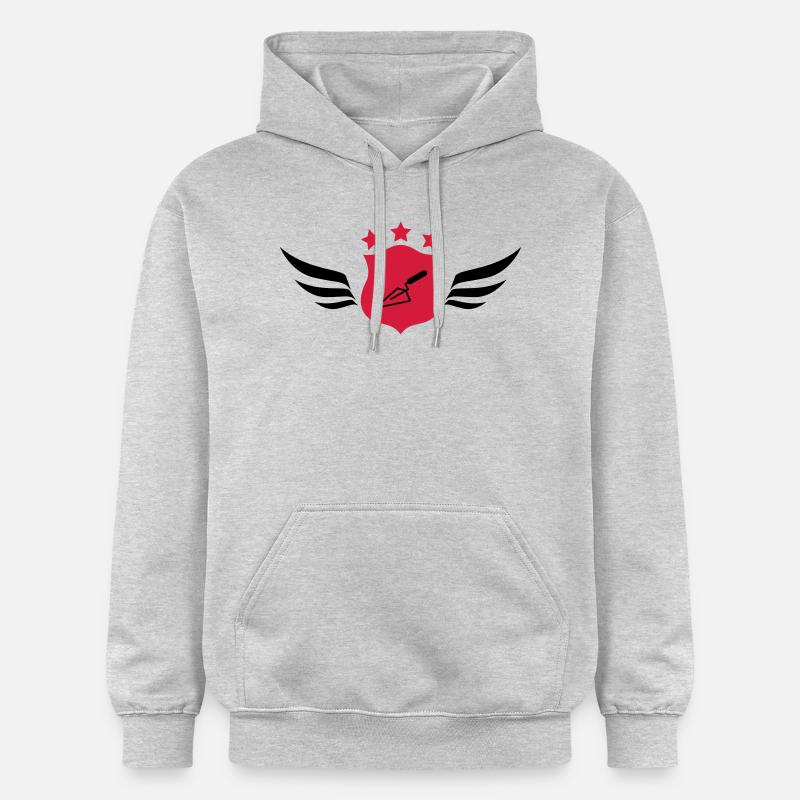 carreleur / carrelage / construction / maçon - Sweat à capuche Softstyle® Gildan Unisexe - gris clair chiné