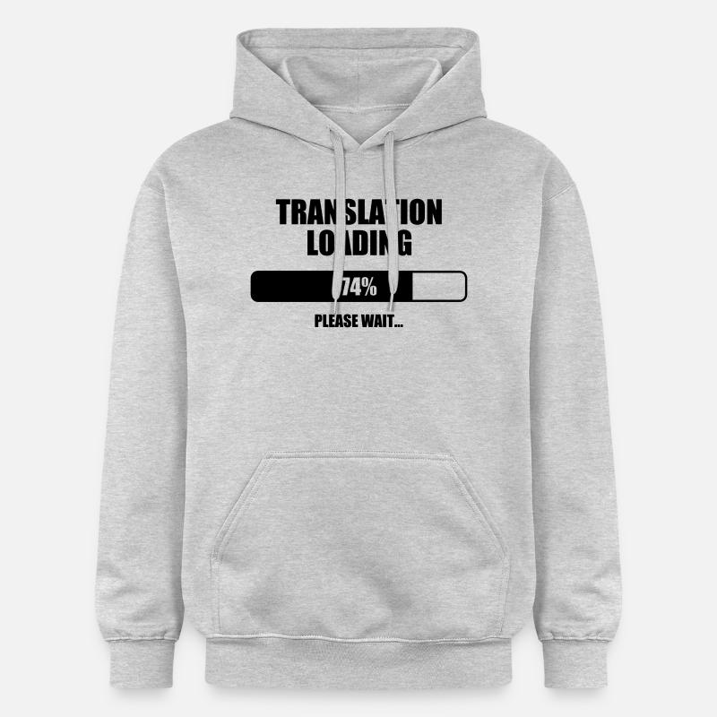 interprète / traducteur / traduction / Métier / - Sweat à capuche Softstyle® Gildan Unisexe - gris clair chiné