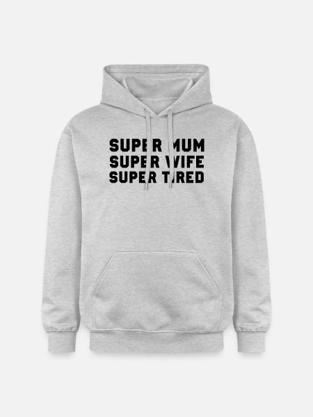 Super Mum - Gildan Unisex Softstyle® Midweight Hoodie - light heather grey