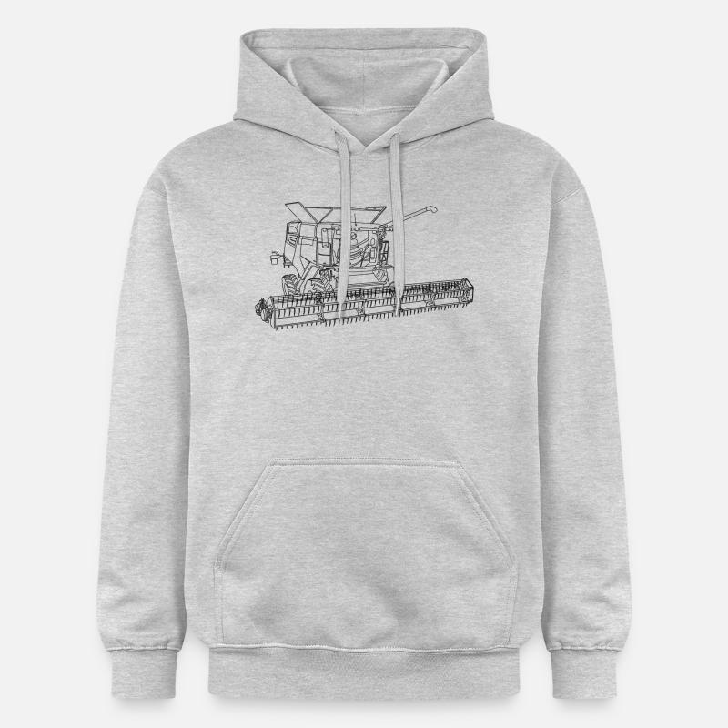 Moissonneuses-batteuses Constructeurs de machines agricoles - Sweat à capuche Softstyle® Gildan Unisexe - gris clair chiné