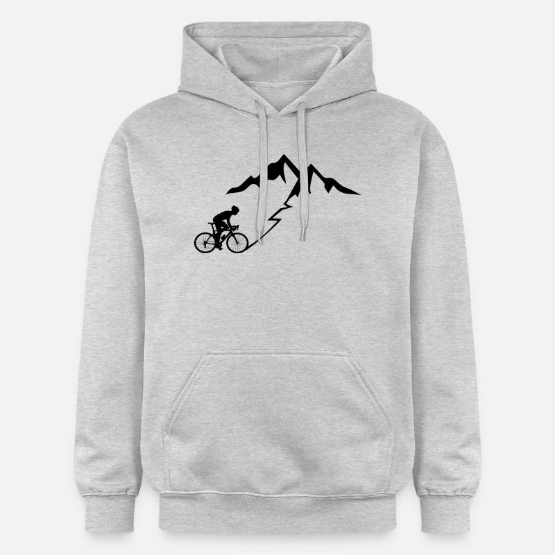 Vélo VTT Nature - Sweat à capuche Softstyle® Gildan Unisexe - gris clair chiné