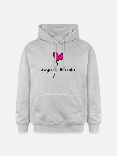 JOYEUSE RETRAITE - Sweat à capuche Softstyle® Gildan Unisexe - gris clair chiné