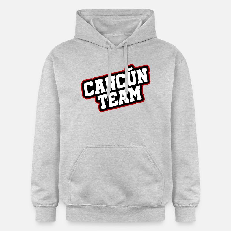 L’équipe de Cancún - Sweat à capuche Softstyle® Gildan Unisexe - gris clair chiné