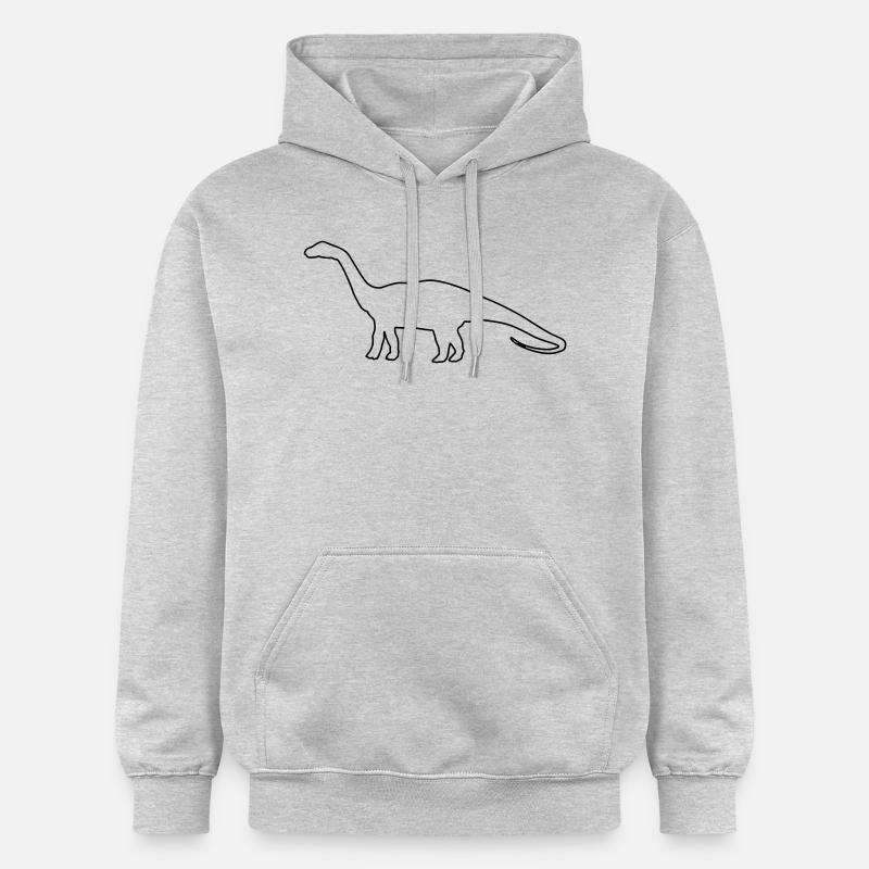 dino - Sweat à capuche Softstyle® Gildan Unisexe - gris clair chiné