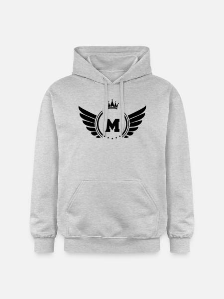 wappen M - Gildan Unisex Softstyle® Midweight Hoodie - Hellgrau meliert