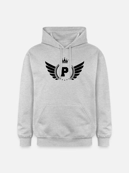 wappen P - Gildan Unisex Softstyle® Midweight Hoodie - Hellgrau meliert