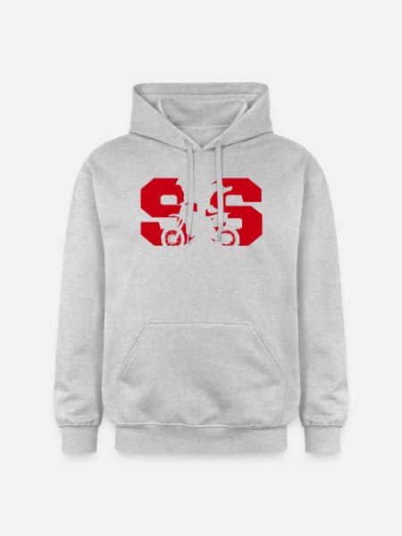 Moto 96 motard - Gildan Unisex Softstyle® Midweight Hoodie - light heather grey