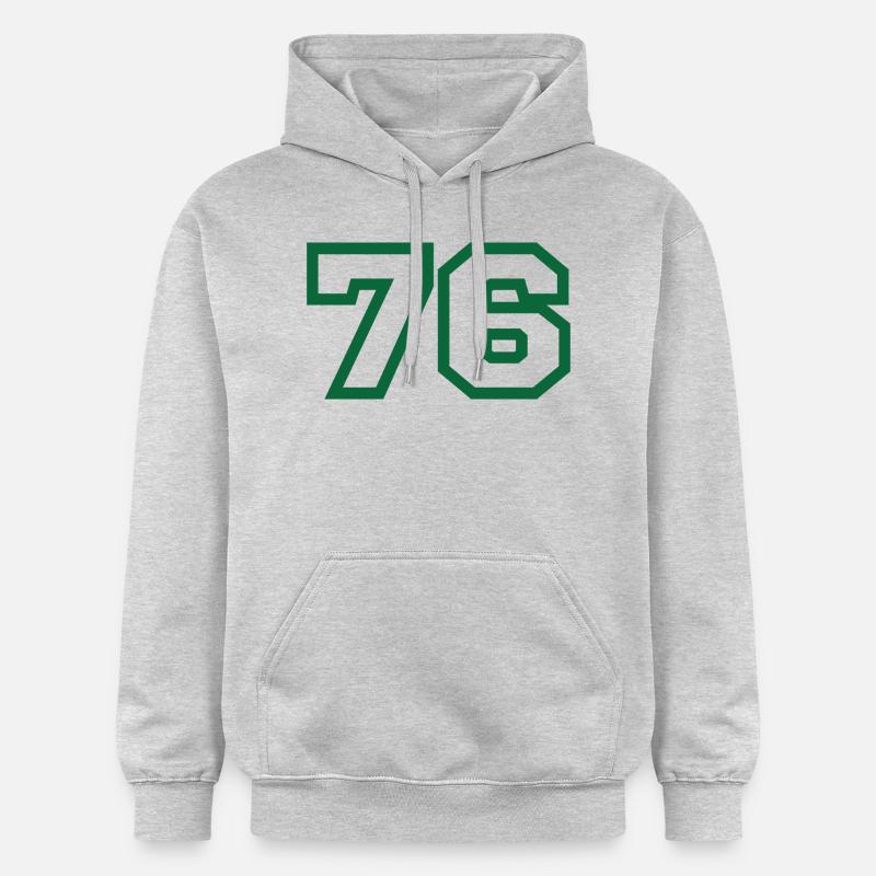 Numéro 76 sport - Sweat à capuche Softstyle® Gildan Unisexe - gris clair chiné