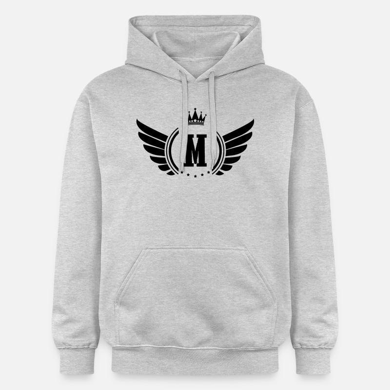 Armoiries M - Sweat à capuche Softstyle® Gildan Unisexe - gris clair chiné