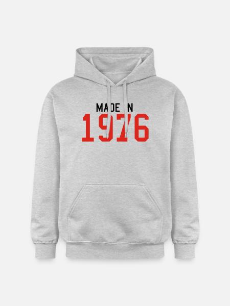 1976 - Gildan Unisex Softstyle® Midweight Hoodie - light heather grey