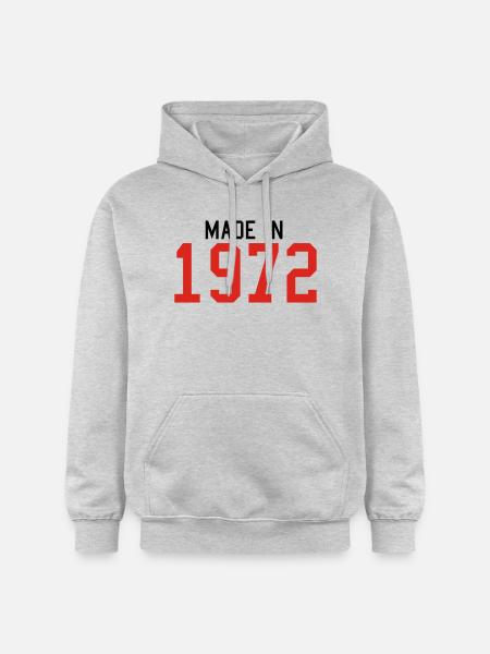 1972 - Gildan Unisex Softstyle® Midweight Hoodie - Hellgrau meliert