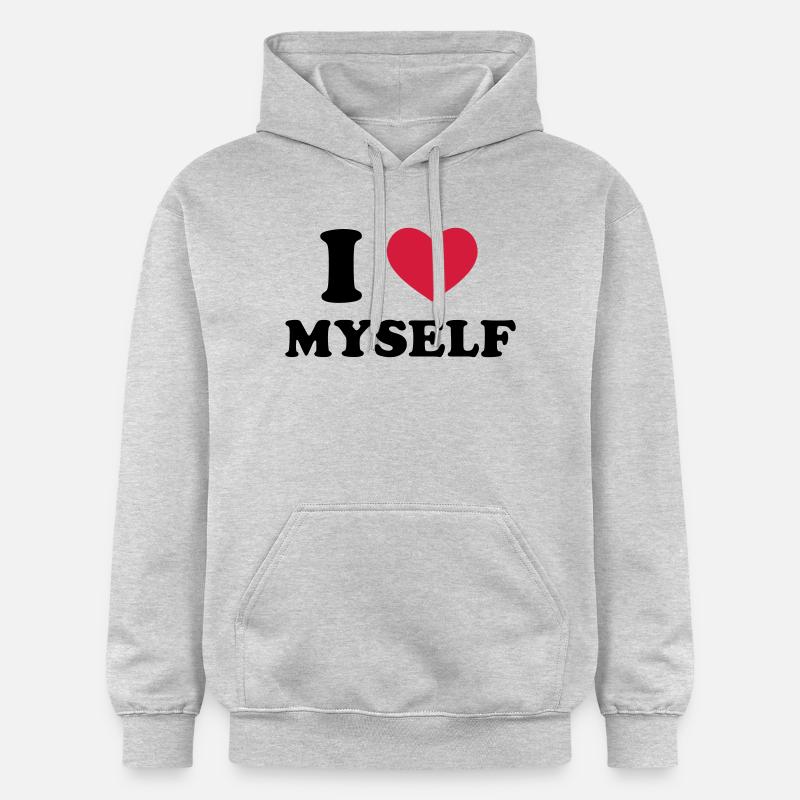 I Love Myself - Sweat à capuche Softstyle® Gildan Unisexe - gris clair chiné