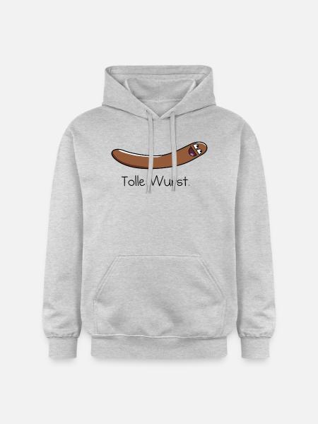 Tolle Wurst. - Gildan Unisex Softstyle® Midweight Hoodie - Hellgrau meliert