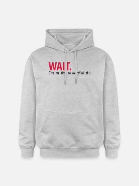time to think about it - Gildan Unisex Softstyle® Midweight Hoodie - light heather grey
