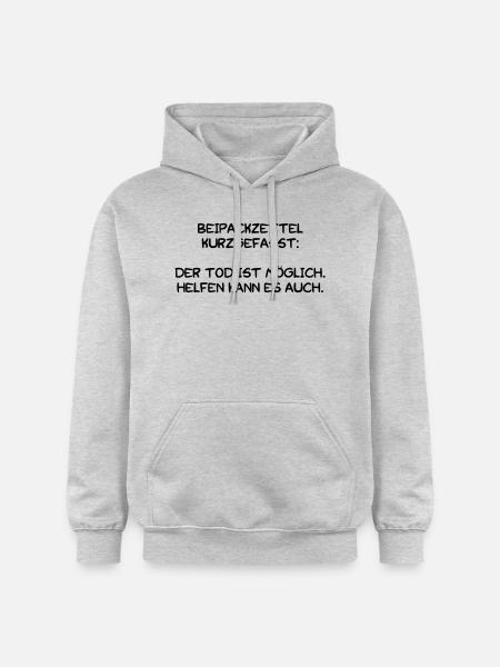 Beipackzettel - Gildan Unisex Softstyle® Midweight Hoodie - Hellgrau meliert