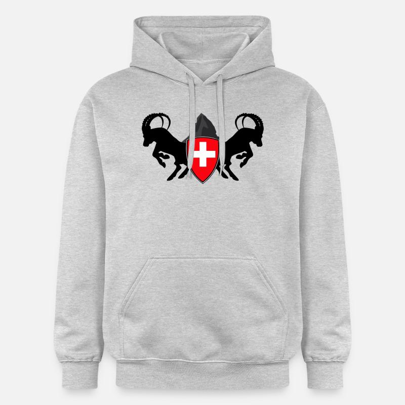 Cervin - Sweat à capuche Softstyle® Gildan Unisexe - gris clair chiné