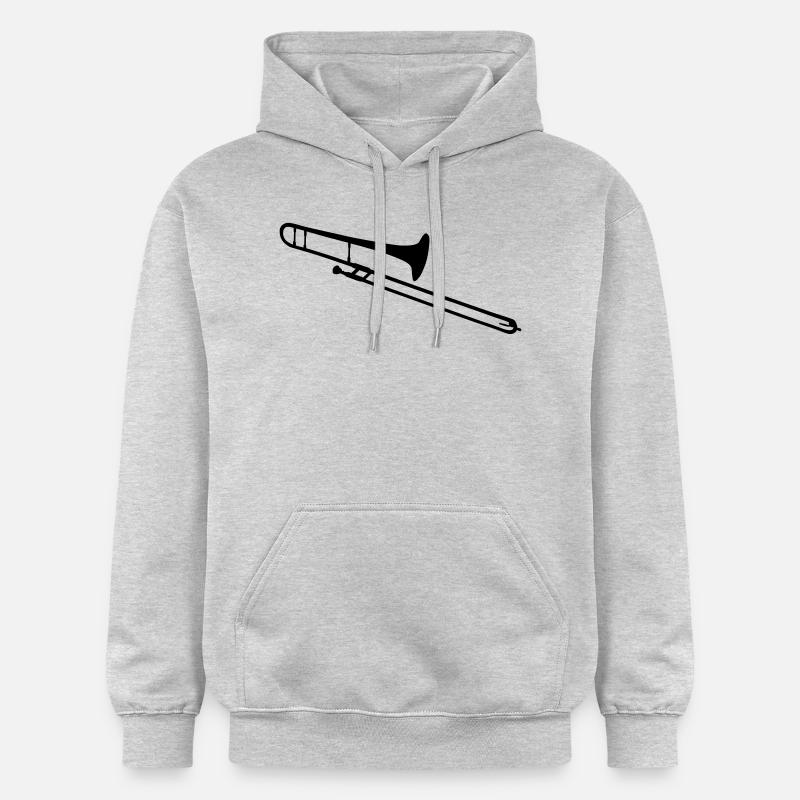 Trombone - Sweat à capuche Softstyle® Gildan Unisexe - gris clair chiné