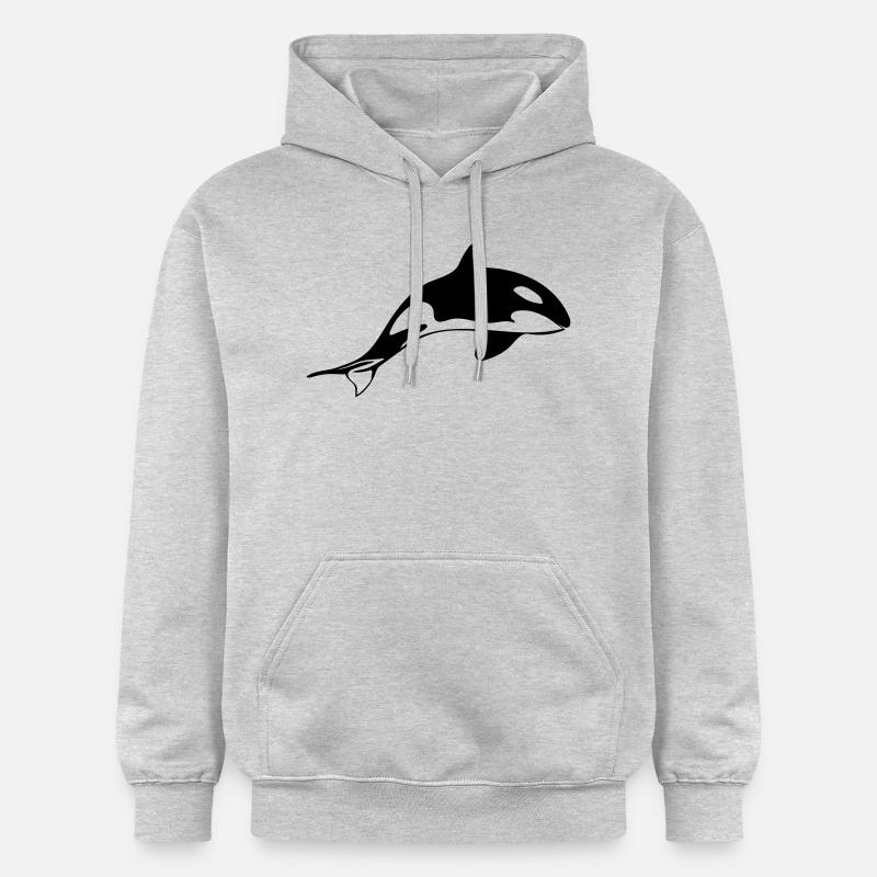 Orca - Sweat à capuche Softstyle® Gildan Unisexe - gris clair chiné