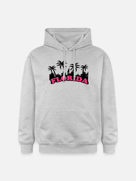 florida - Sweat à capuche Softstyle® Gildan Unisexe - gris clair chiné