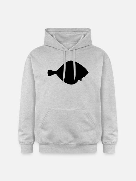Fish Flounder - Gildan Unisex Softstyle® Midweight Hoodie - light heather grey