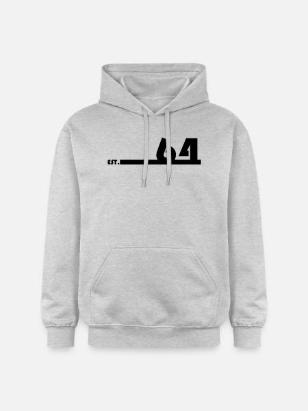 64_Black - Gildan Unisex Softstyle® Midweight Hoodie - Hellgrau meliert