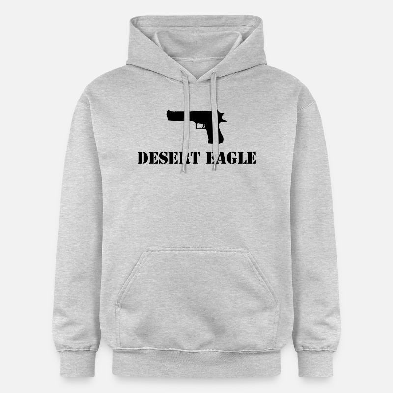desert_eagle - Sweat à capuche Softstyle® Gildan Unisexe - gris clair chiné