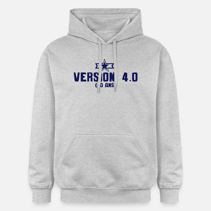 40 ans version anniversaire etoile - Sweat à capuche Softstyle® Gildan Unisexe - gris clair chiné