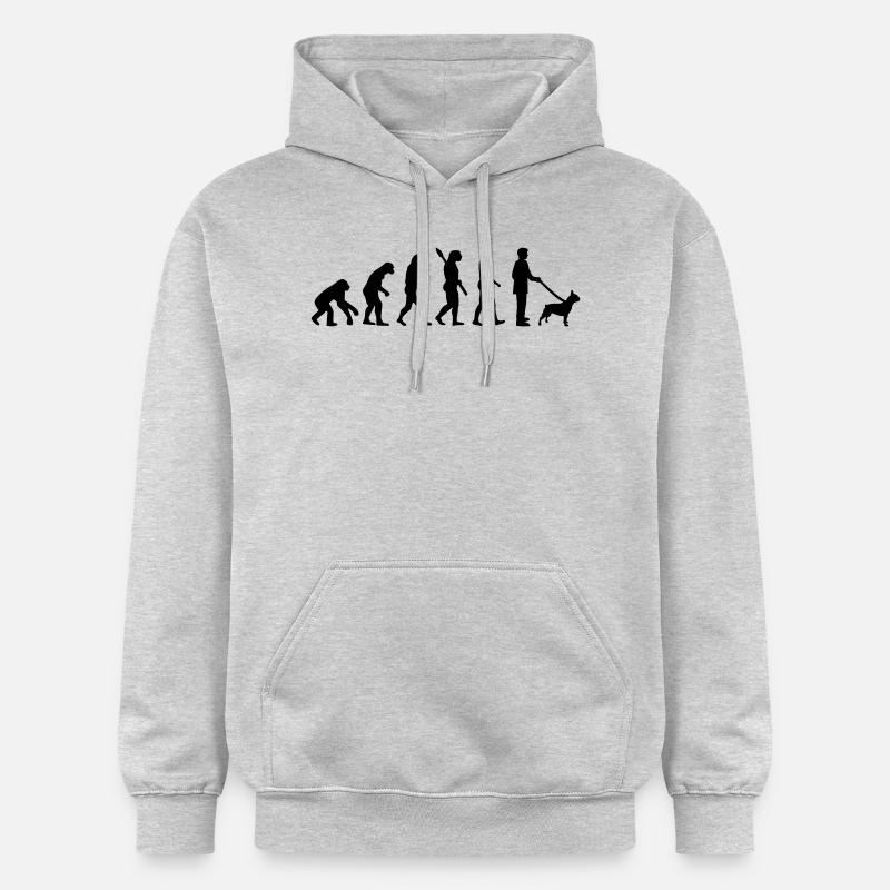 Bouledogue - Sweat à capuche Softstyle® Gildan Unisexe - gris clair chiné