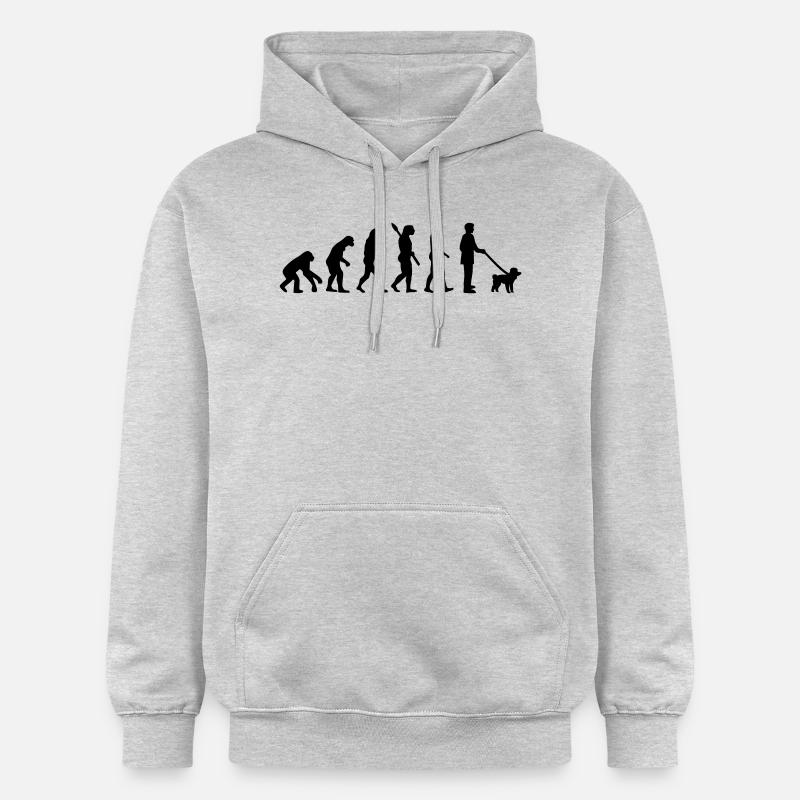 Caniche - Sweat à capuche Softstyle® Gildan Unisexe - gris clair chiné