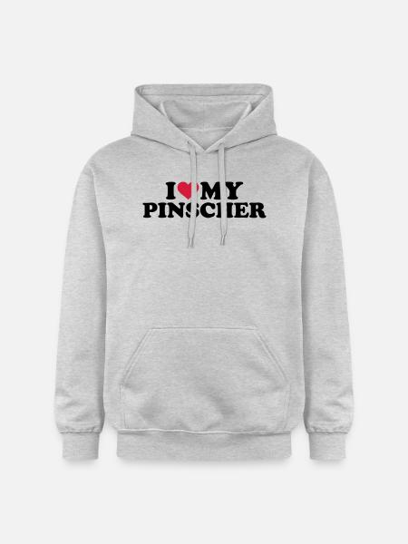 Pinscher - Gildan Unisex Softstyle® Midweight Hoodie - Hellgrau meliert